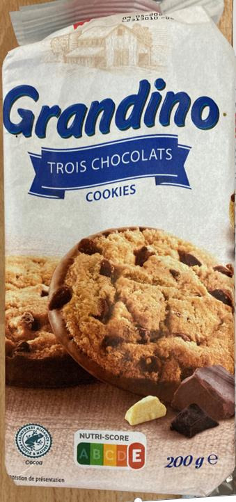Sondey farmer cookies 3 chocolats 200g : photo du produit rappelé le 22/02/2024