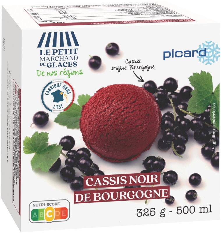 Sorbet au cassis noir de bourgogne Picard : photo du produit rappelé le 10/11/2021