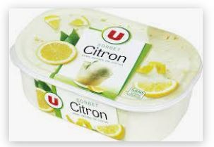Sorbet au citron - u - 588 g : photo du produit rappelé le 03/12/2021