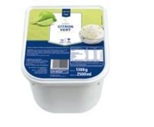 Sorbet citron vert 2,5l Metro Chef : photo du produit rappelé le 02/02/2022