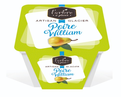 Sorbet plein fruit poire williams 0,75l L'Arbre à Glaces : photo du produit rappelé le 25/10/2021