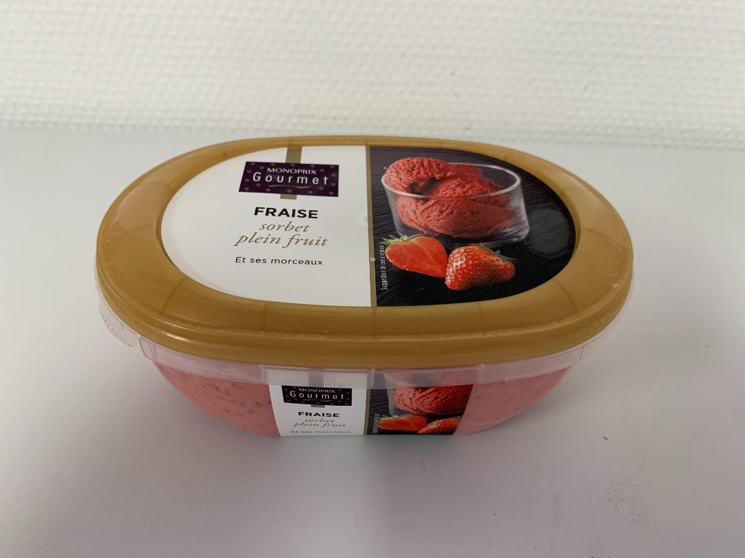 Sorbets 500ml Monoprix Gourmet : photo du produit rappelé le 22/07/2021