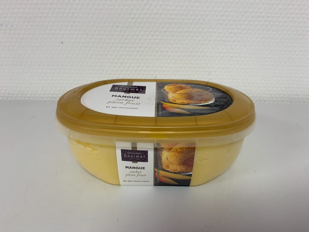 Sorbets 500ml Monoprix Gourmet : photo 2 sur 4 du produit rappelé le 22/07/2021