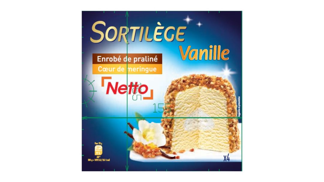 Sortilèges vanille Netto : photo du produit rappelé le 29/07/2021