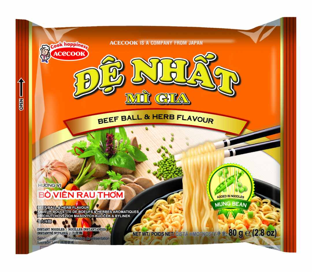 Soupe de nouilles instantanées de nhat : photo du produit rappelé le 02/12/2021