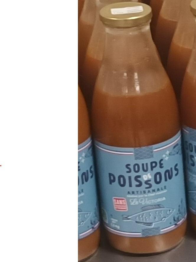 Soupe de poissons ou de crustaces artisanale réalisé Le Victoria : photo du produit rappelé le 17/07/2025