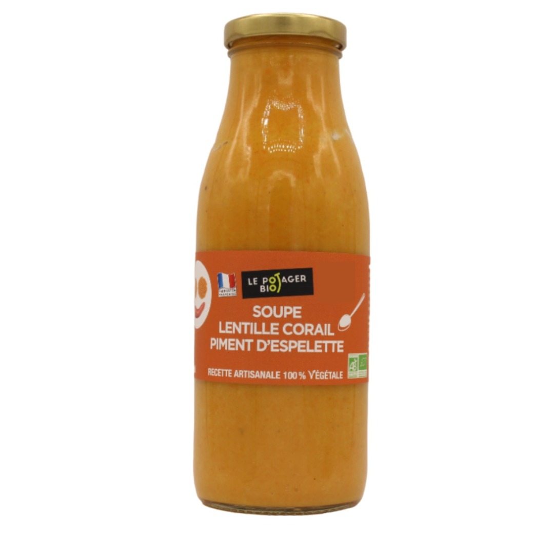 Soupe lentilles Le Potager BIO : photo du produit rappelé le 04/11/2024