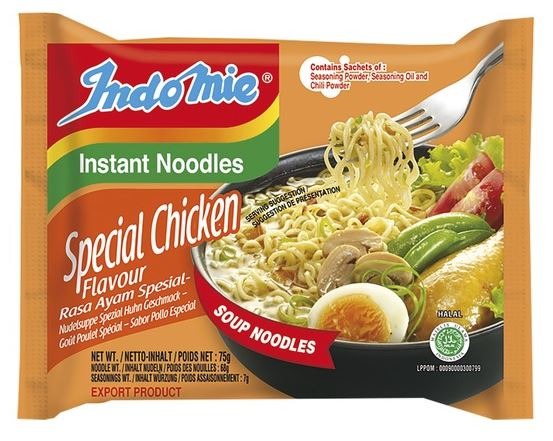 Soupe nouilles poulet spécial indomie 40*75 g : photo du produit rappelé le 07/01/2022