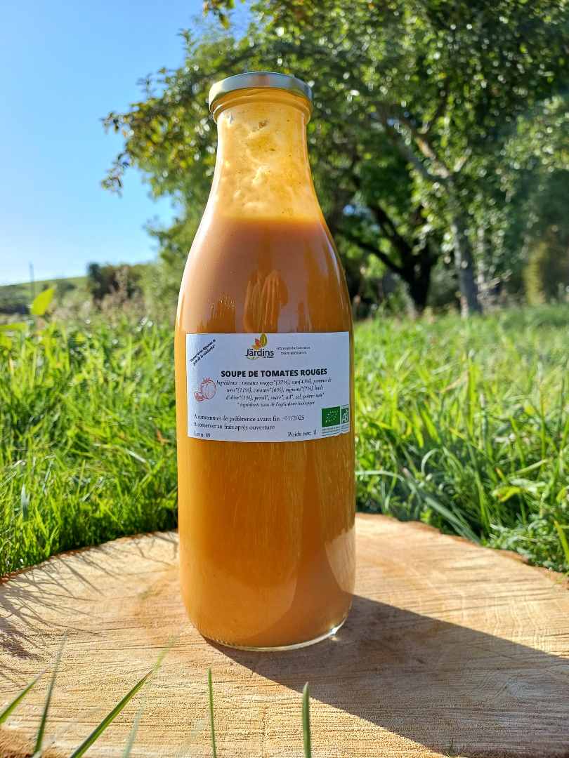 Soupes, sauces tomates, légumes en morceaux, compotes Les Jardins du Prado : photo 2 sur 5 du produit rappelé le 08/12/2023