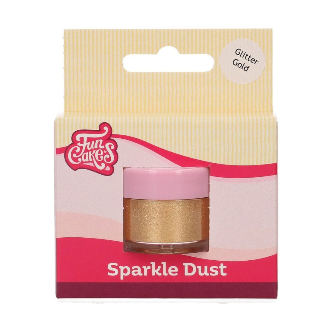 Sparkle dust - poudre dorée pailleté Funcakes : photo du produit rappelé le 03/11/2022