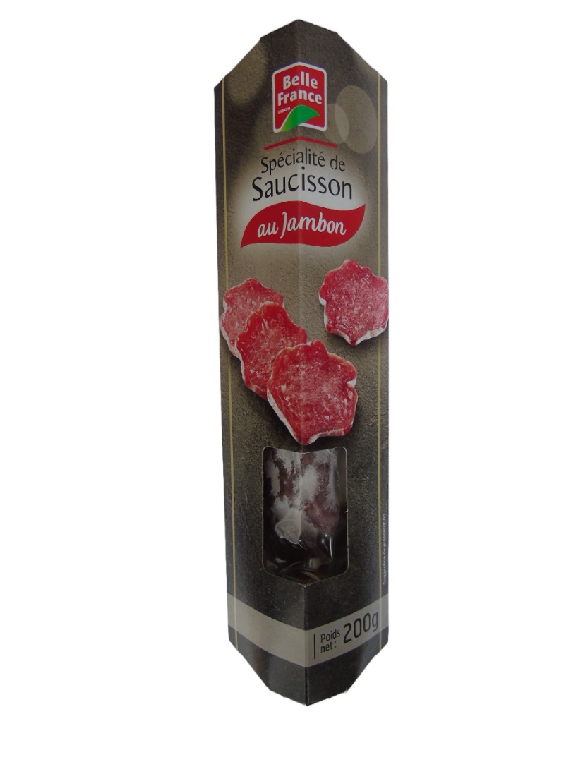 Spécialité de saucisson au jambon Belle France : photo du produit rappelé le 04/10/2024