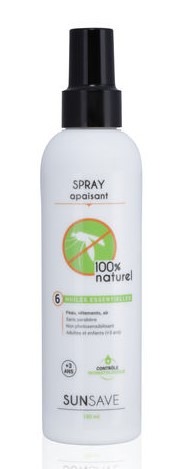 Spray apaisant Sunsave : photo du produit rappelé le 04/10/2024