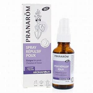 Spray répulsif poux 30 ml Pranarom : photo du produit rappelé le 02/08/2024