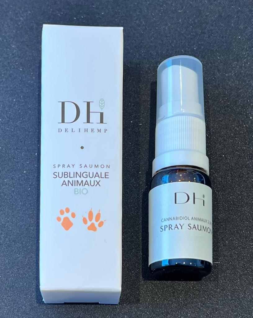 Spray saumon CBD animaux Deli Hemp : photo du produit rappelé le 11/01/2024
