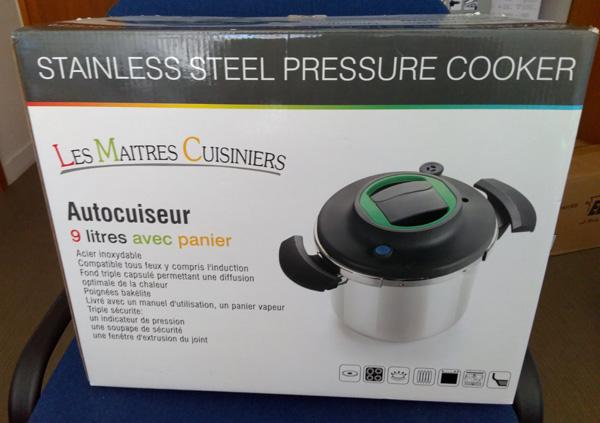Stainless steel pressure cooker cuiseur à pression Artmétal : photo du produit rappelé le 19/10/2018