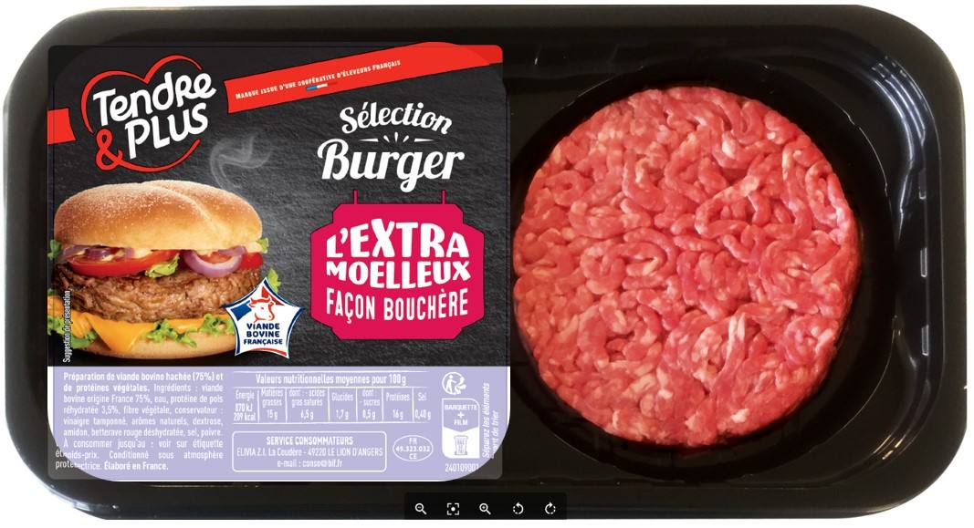 Steak haché 15%mg, préparation Tendre&Plus, AL Qassab, Sans Marque : photo 3 sur 4 du produit rappelé le 25/11/2025