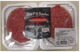 Steak haché 5% 2x125g Mon P’tit Boucher : photo du produit rappelé le 03/03/2026