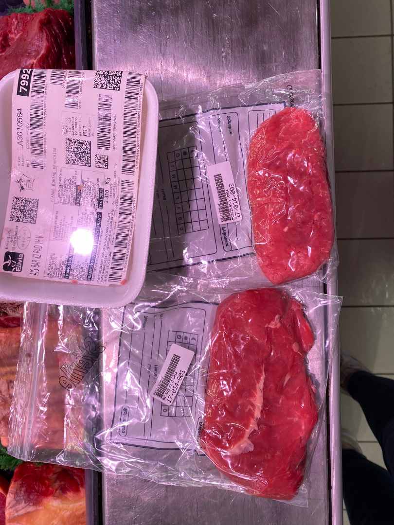 Steak hache a la demande en vrac : photo du produit rappelé le 18/01/2023