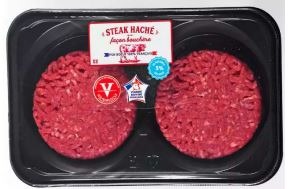 Steak hache facon bouchere 5% Les Ateliers : photo du produit rappelé le 18/07/2025