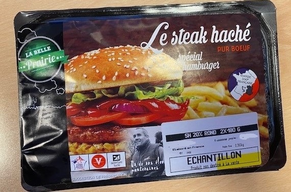 Steak haché spécial hamburger 20% 2x180g La Belle Prairie : photo du produit rappelé le 30/11/2022