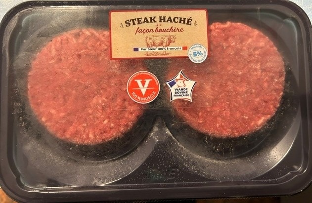 Steaks hachés 5% Les Ateliers : photo du produit rappelé le 19/10/2026
