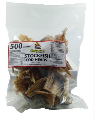 Stockfish cod heads - bigi mama 10 x 500 gr : photo du produit rappelé le 10/11/2023