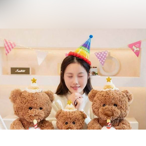 Stuffed plush toy- hug series birthday bear push toy jouet souple : photo du produit rappelé le 07/04/2026