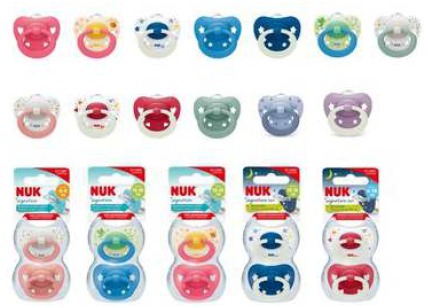 Sucette « nuk signature » devenue “nuk first choice classic” : photo du produit rappelé le 06/03/2026