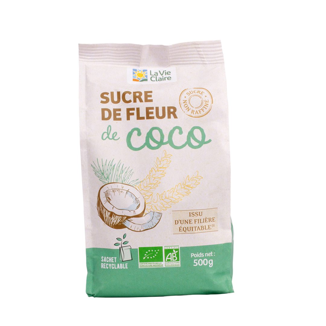 Sucre de fleur de coco 500g La Vie Claire : photo du produit rappelé le 09/02/2023