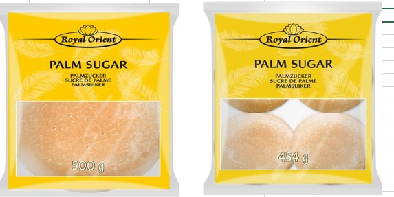 Sucre de palme Royal Orient : photo du produit rappelé le 08/09/2025