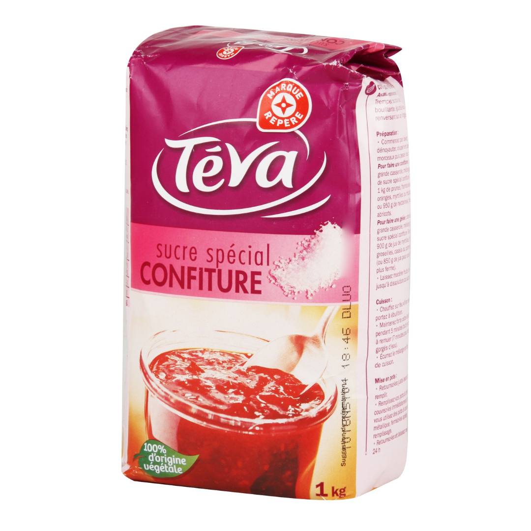 Sucre special confiture 1kg Teva : photo du produit rappelé le 22/07/2021