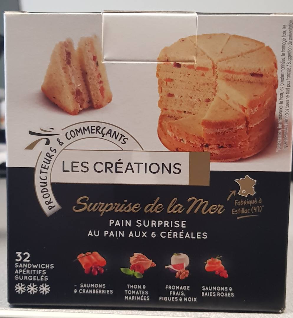 Surprise de la mer Les Créations : photo du produit rappelé le 14/12/2021