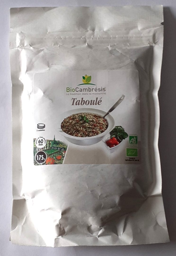 Taboulé BIO Cambresis : photo du produit rappelé le 10/10/2025