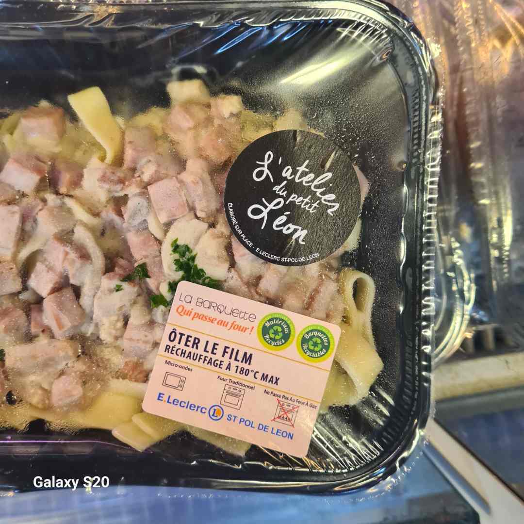 Tagliatele carbonara Atelier du Petit Leon : photo du produit rappelé le 22/07/2024