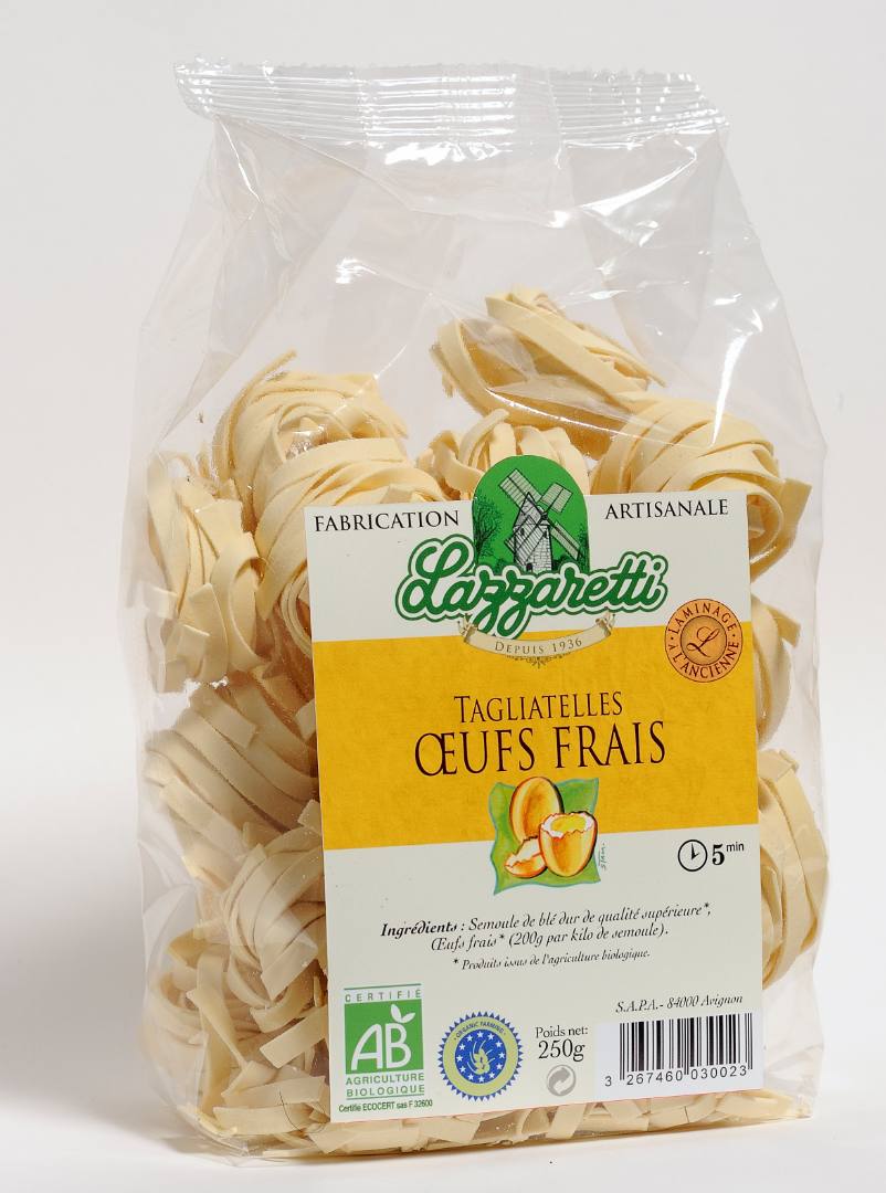Tagliatelles bio Lazzaretti : photo 3 sur 3 du produit rappelé le 11/09/2025