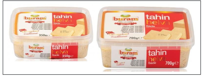Tahin helva - halva mit vanille Buram : photo du produit rappelé le 08/11/2024