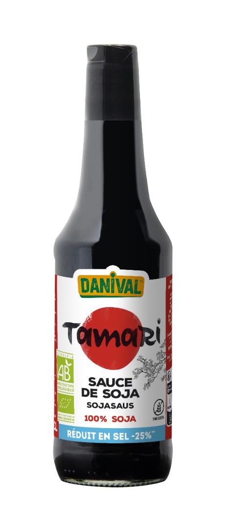 Tamari sauce de soja réduit en sel -25% 50cl Danival : photo du produit rappelé le 14/04/2022