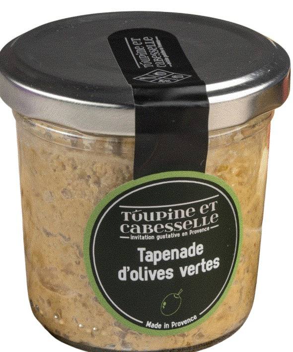 Tapenade d'olives vertes 35g, 90g et 180g Toupine et Cabesselle : photo du produit rappelé le 19/01/2026