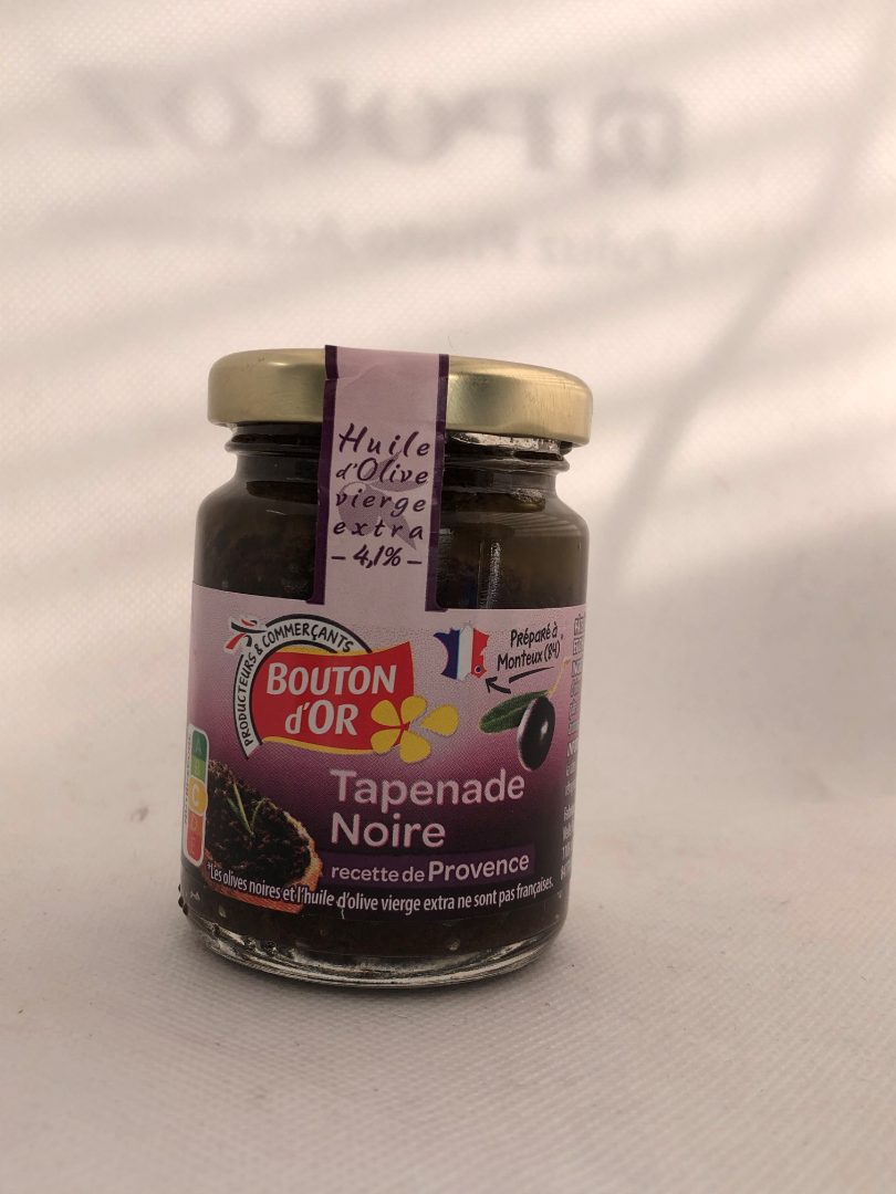 Tapenade noire Bouton d'Or : photo du produit rappelé le 08/02/2022
