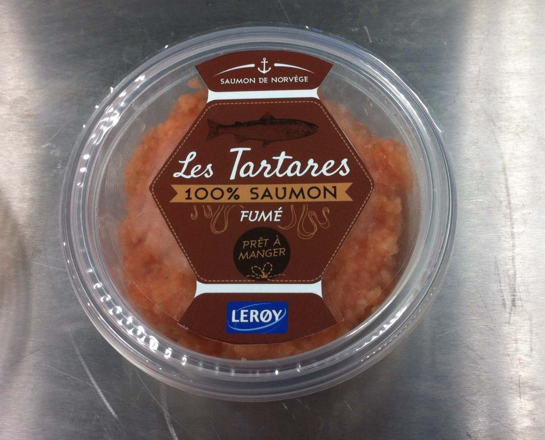 Tartare de saumon fumé Leroy : photo du produit rappelé le 12/04/2021