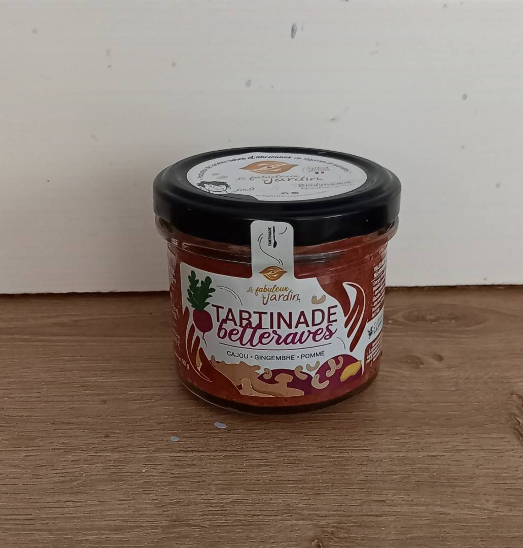 Tartinade betteraves Le Fabuleux Jardin : photo du produit rappelé le 23/10/2024