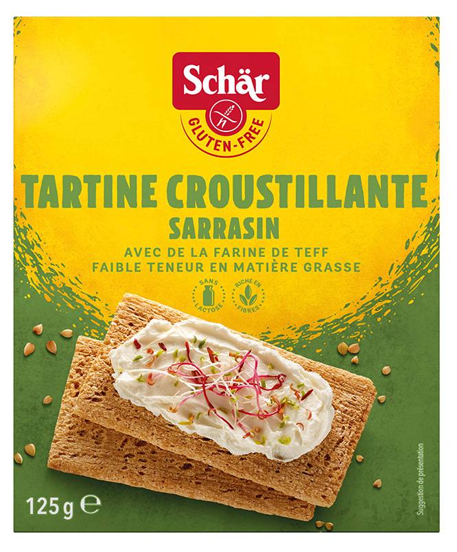Tartine croustillante sarrasin 125g DR. Schär : photo du produit rappelé le 13/07/2023