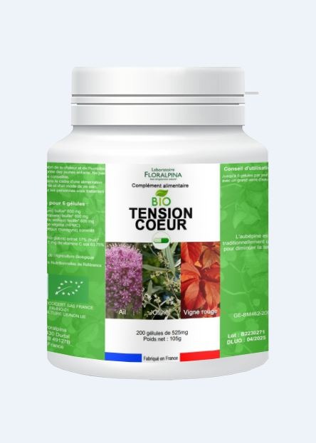 Tension coeur bio (bm462) Laboratoire Floralpina : photo 2 sur 2 du produit rappelé le 13/11/2023