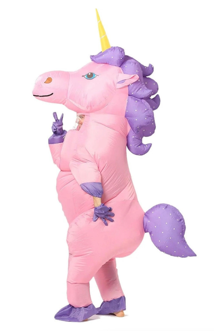 Tenue licorne gonflable : photo du produit rappelé le 09/12/2024