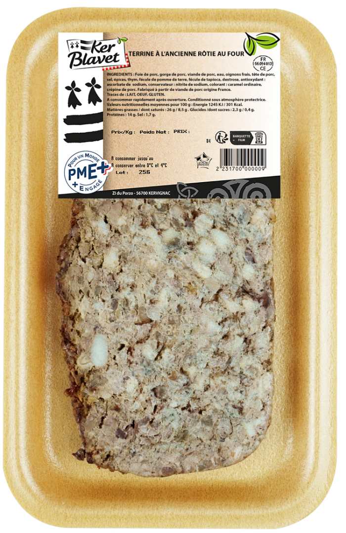Terrine à l'ancienne Ker Blavet : photo du produit rappelé le 09/10/2026