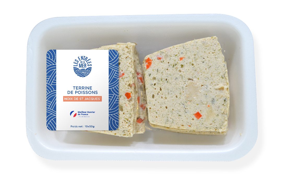 Terrine aux noix de st jacques Les Entrées de la Mer : photo du produit rappelé le 20/01/2022