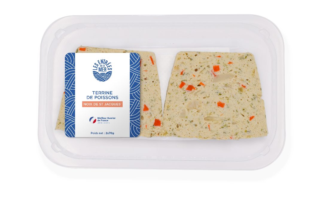 Terrine aux noix de st jacques Les Entrées de la Mer : photo du produit rappelé le 20/01/2022