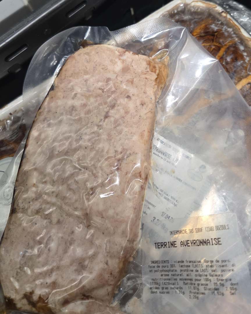 Terrine aveyronnaise : photo du produit rappelé le 17/03/2026