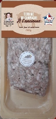 Terrine de campagne à l'ancienne Antoine Sabatier - Salaisons Dijonnaises : photo du produit rappelé le 22/11/2023