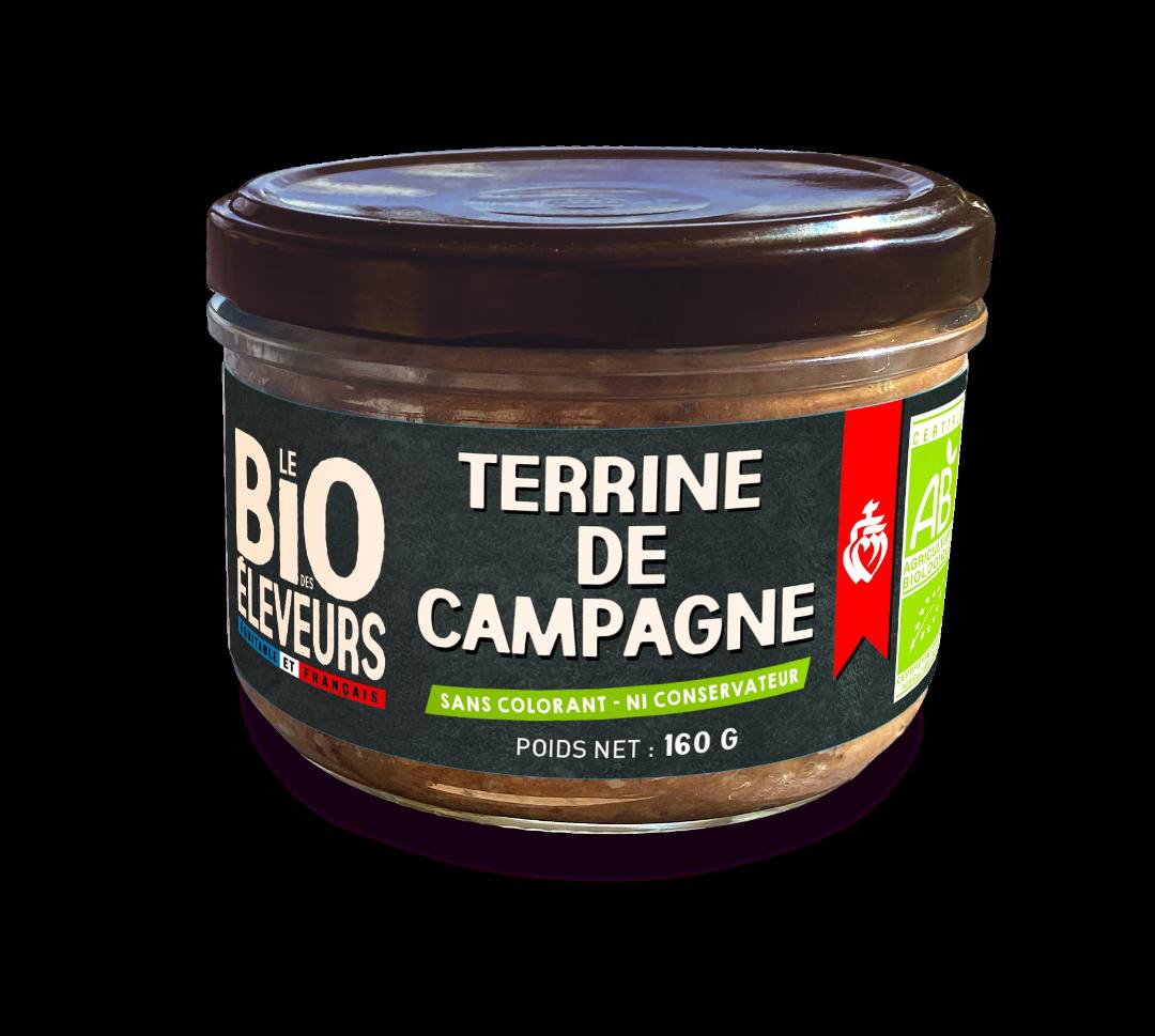 Terrine de campagne Le BIO des Eleveurs : photo du produit rappelé le 30/09/2025